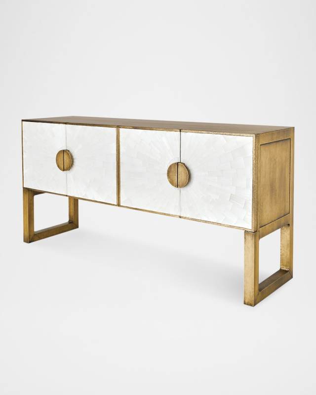 Gypsum Console Table